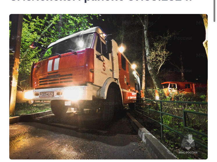 В Кореневщине произошло возгорание гаража