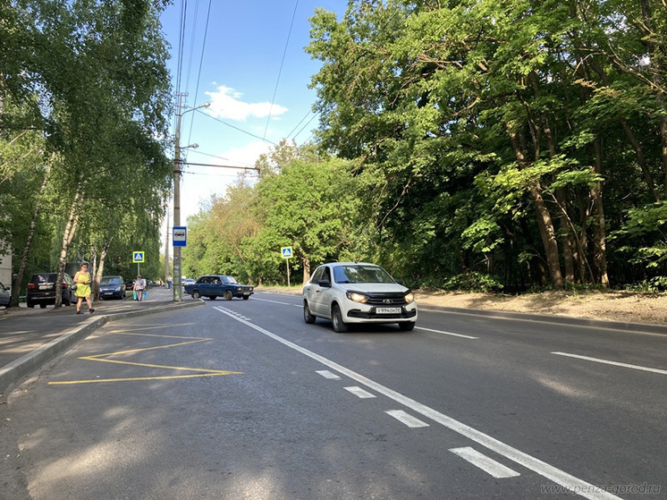В Пензе на улице Попова появилась дорожная разметка