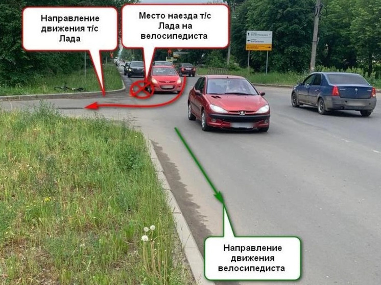 Костромские ДТП: «Лада Ларгус» сбила велосипедиста   