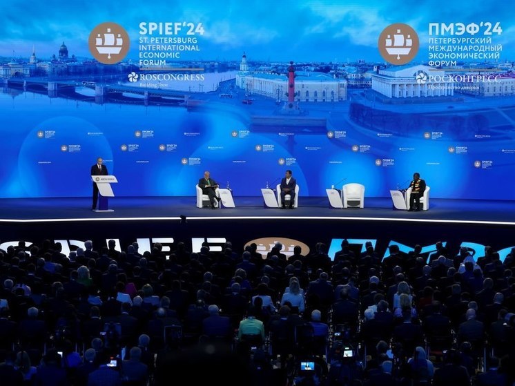 Глава Хакасии принял участие в пленарном заседании ПМЭФ-2024