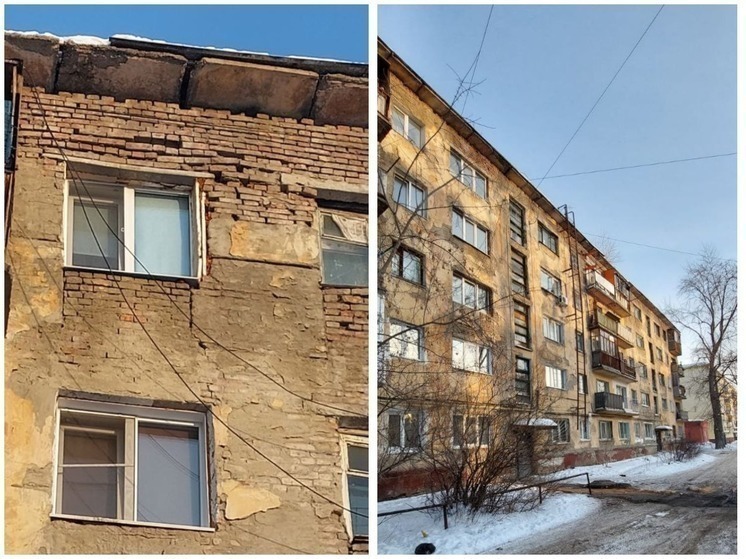В аварийном доме на Магистральной в Омске объявлен режим повышенной готовности к ЧС