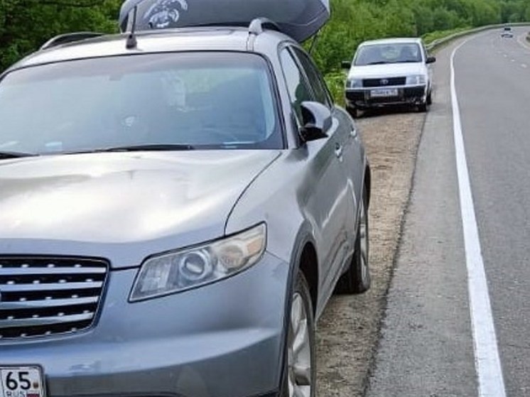 На Сахалине оставившим на обочинах машины рыбакам режут колеса