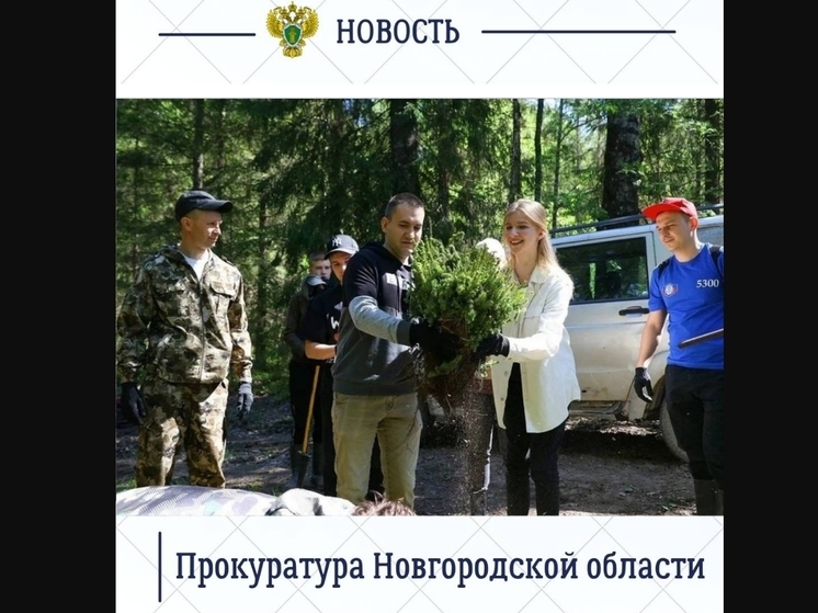 Сотрудники прокуратуры Новгородской области поучаствовали в акции «Сад памяти»