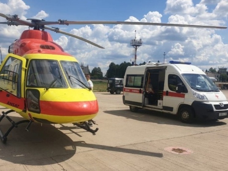 Более 40 вылетов за два месяца совершил вертолет санавиации в Тамбовской области