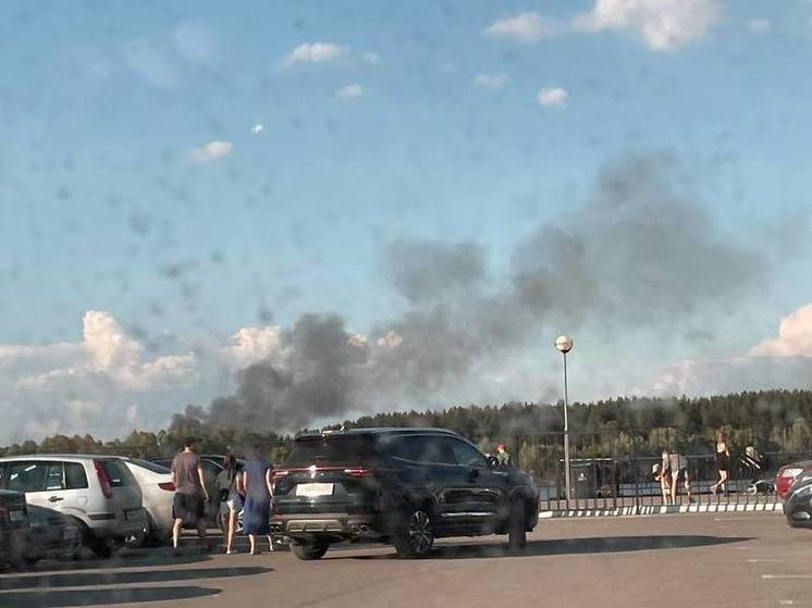 В Пензе в микрорайоне Барковка загорелся дом