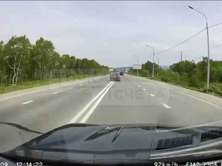 Сахалинец пересек двойную сплошную и едва не врезался в иномарку