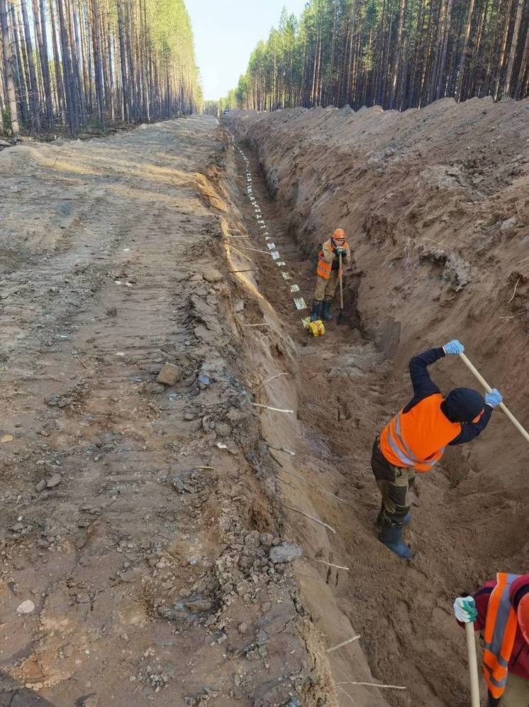  В Ленском районе Якутии продолжается строительство межпоселкового газопровода