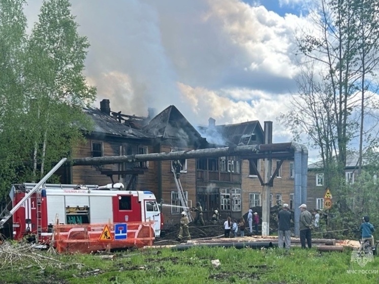 В посёлке Гидролизного завода горел нежилой дом
