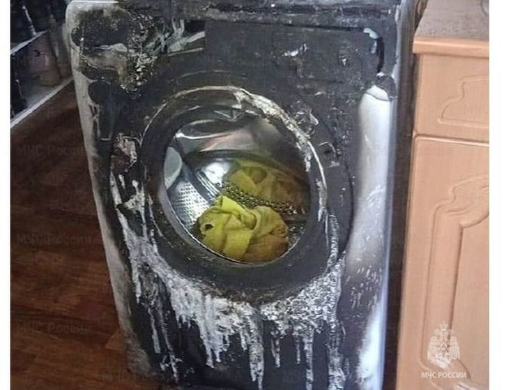 Стиральная машина чуть не спалила квартиру в Угре