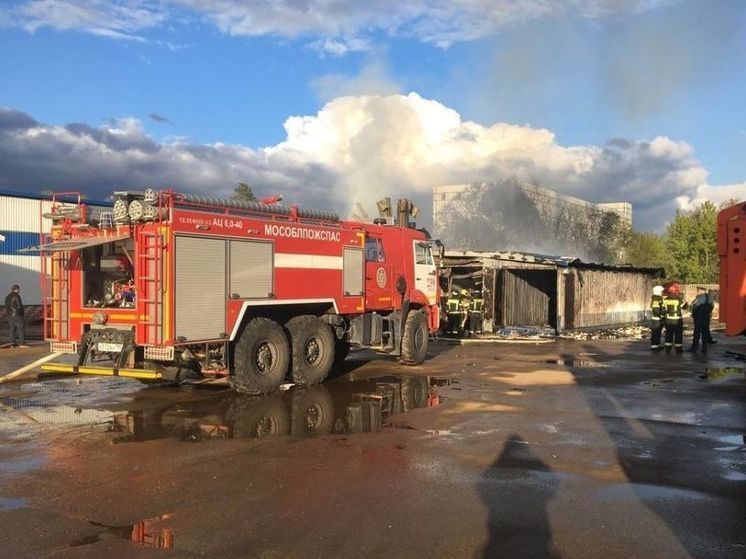 Огонь уничтожил три машины в подмосковном автосервисе