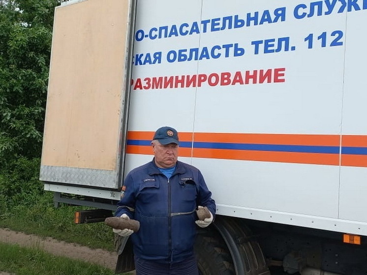 Рядом с курским селом Молотычи обнаружили два боеприпаса времён войны
