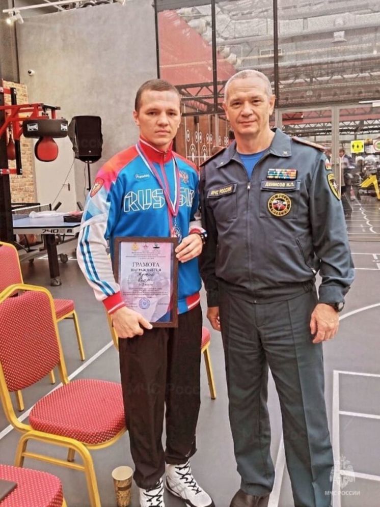 Пожарный из калужского Кондрова вошел в тройку лучших на Кубке МЧС России