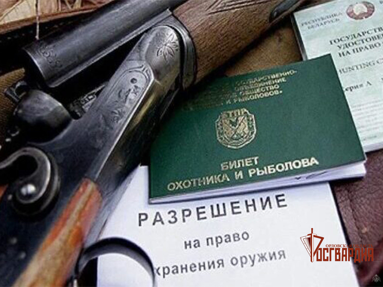 В Орловской области нарушители закона «Об оружии» выплатили штрафы примерно на 20 тысяч рублей