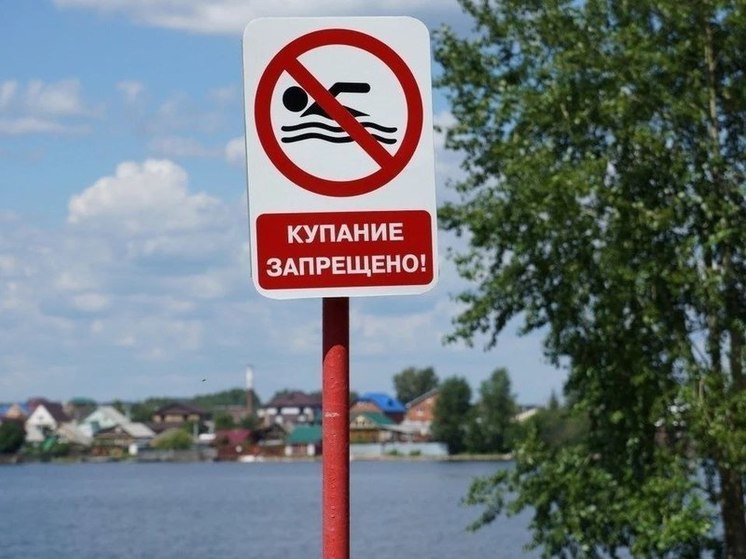 В Красноярске дети купались в опасном и запрещенном месте