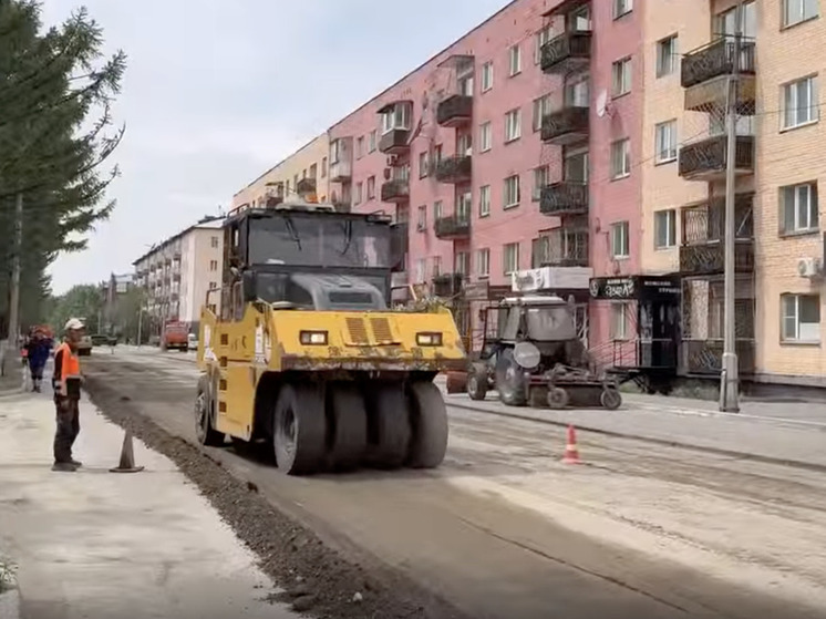 В Кызыле начался ремонт участка дороги по улице  Ленина