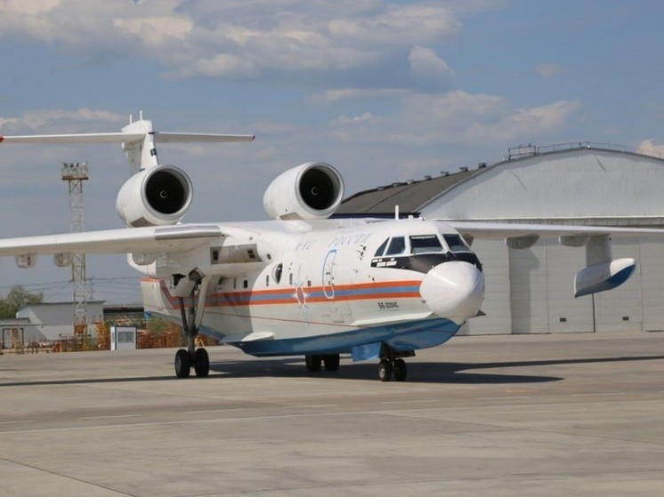 Самолет-амфибия Бе-200 будет работать в Томпонском районе Якутии