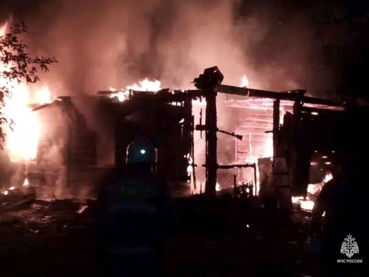 Ночью сгорел дом в Малом Полпино под Брянском
