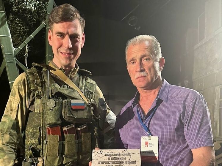 Актер Дюжев принял участие в съемках проекта в Музее обороны Тулы
