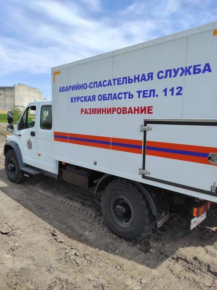 В Курской области нашли неразорвавшуюся минометную мину