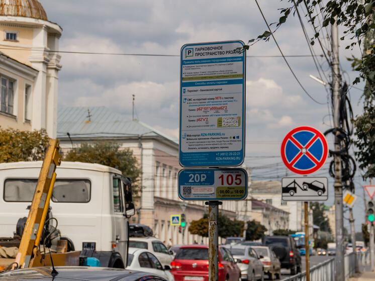 На установку знаков на платных парковках в Рязани выделили 3 млн рублей