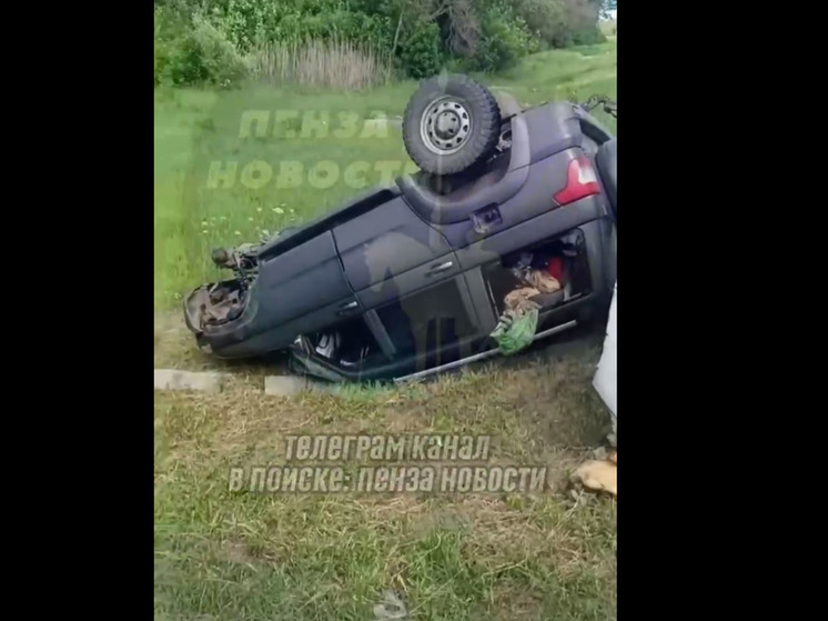 Под Пензой опрокинулся "УАЗ Патриот" с автодомом