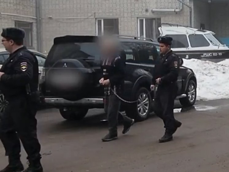 Обвиняемого в убийстве жителя Карелии привели в суд на цепи