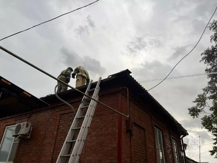 В Ростовской области пожарные спасли мужчину из горящего дома
