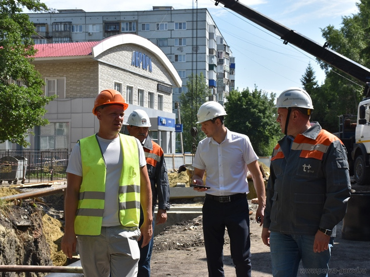 Замглавы Пензы проверил ремонт тепловых сетей