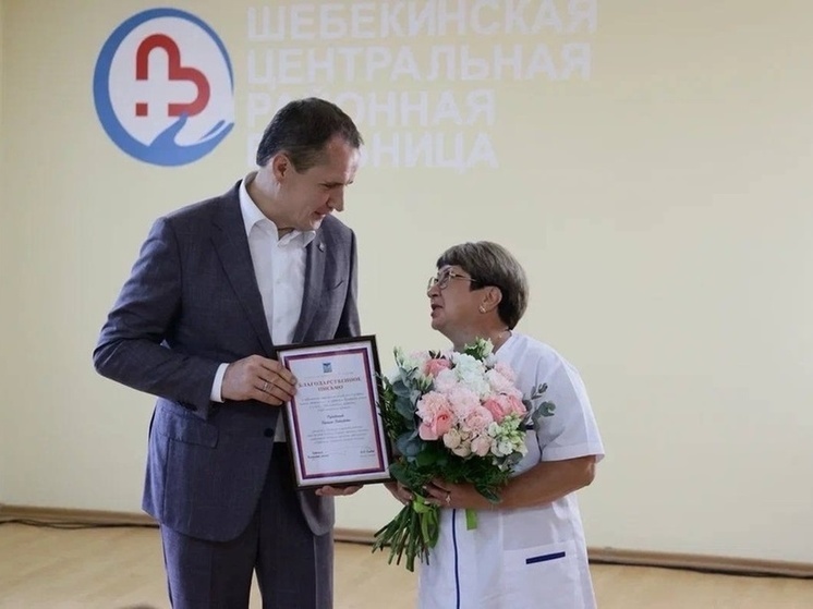 Вячеслав Гладков в канун Дня медработника наградил сотрудников Шебекинской ЦРБ