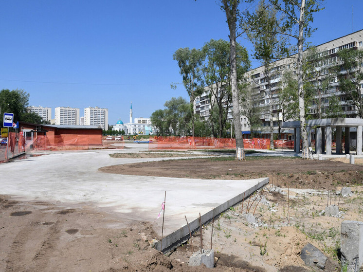 В Казани в августе закончат этап благоустройства бульвара на Серова