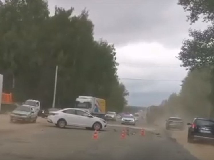 В Касимове столкнулись Hyundai и «КамАЗ»
