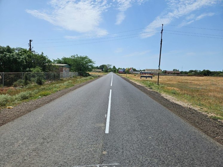 В Херсонской области отремонтировали еще одну дорогу в Крым