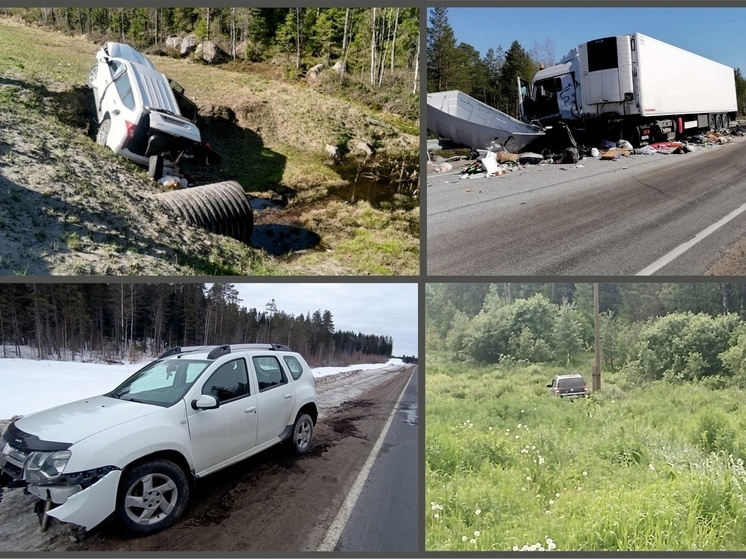 Четыре человека погибли в авариях с уставшими водителями в Карелии