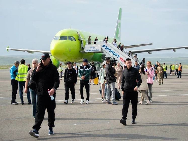 Аэропорт Тувы впервые  принял Airbus А320