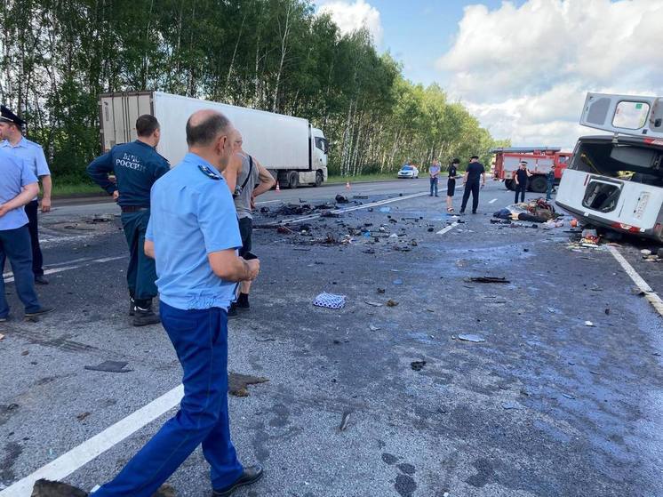 В полиции рассказали подробности страшной аварии на трассе М-5 в Рязанской области