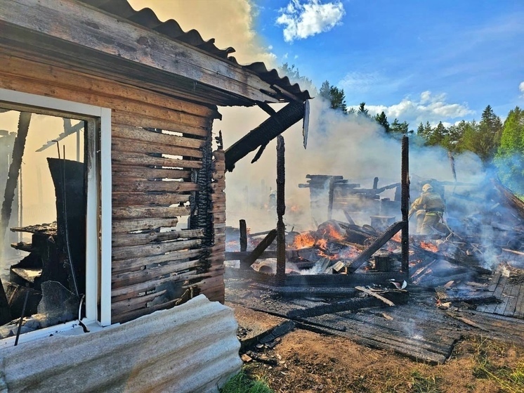 На юге Поморья огнеборцы ликвидировали крупный пожар