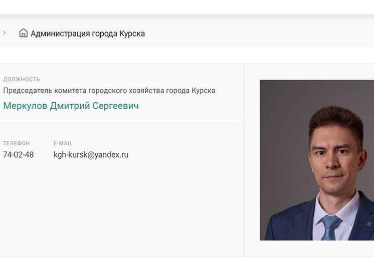 Дмитрий Меркулов снова стал председателем комитета городского хозяйства Курска
