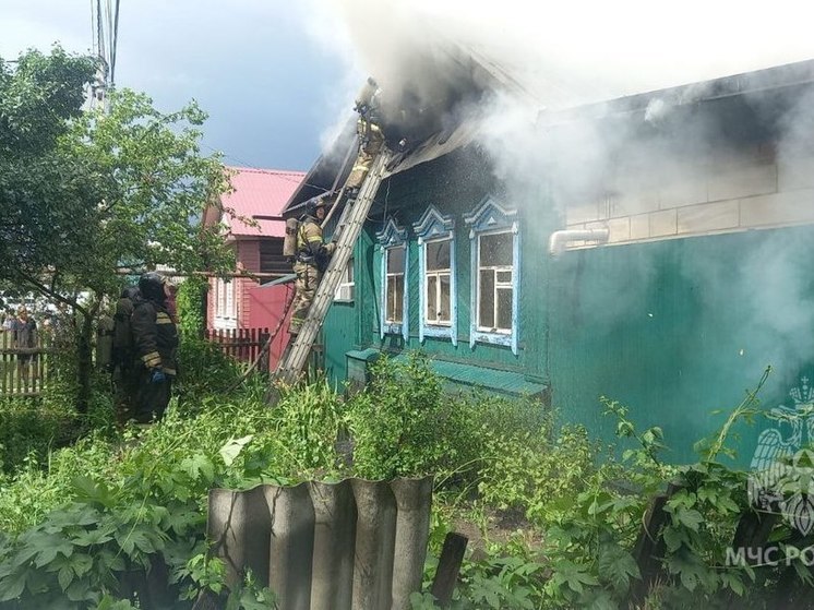 В Пензенской области от удара молнии сгорел дом