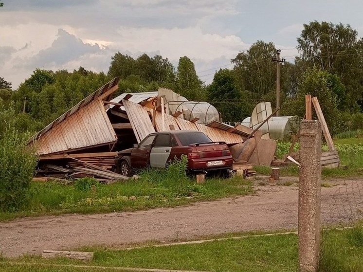 Поломанные деревья и разрушенный сарай: невельчане поделились последствиями урагана