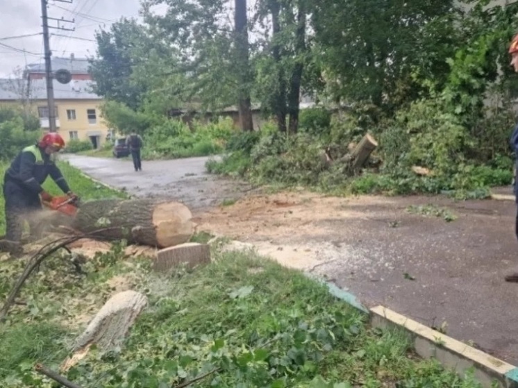 В Туле устраняют последствия шторма