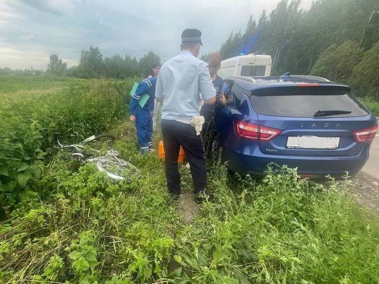 В Рязанском районе водитель Lada сбила 12-летнего велосипедиста