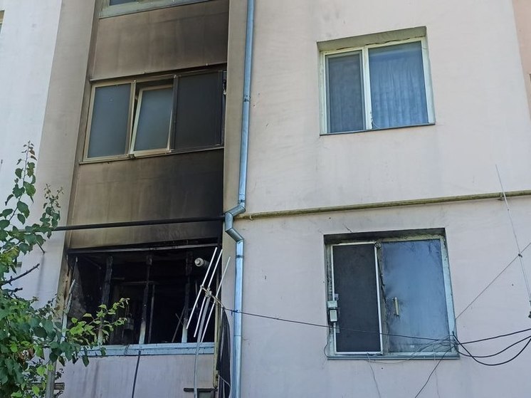 В районе Феодосии произошел пожар в многоквартирном доме
