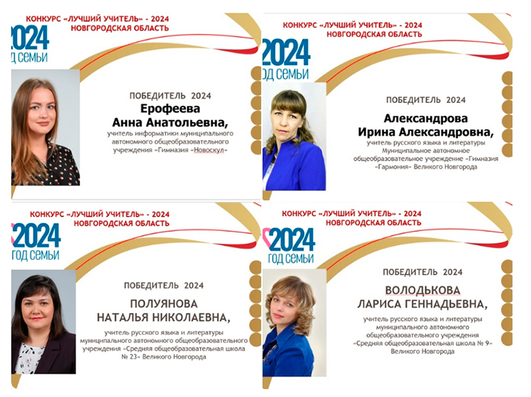 В Новгородской области определены лучшие учителя 2024 года