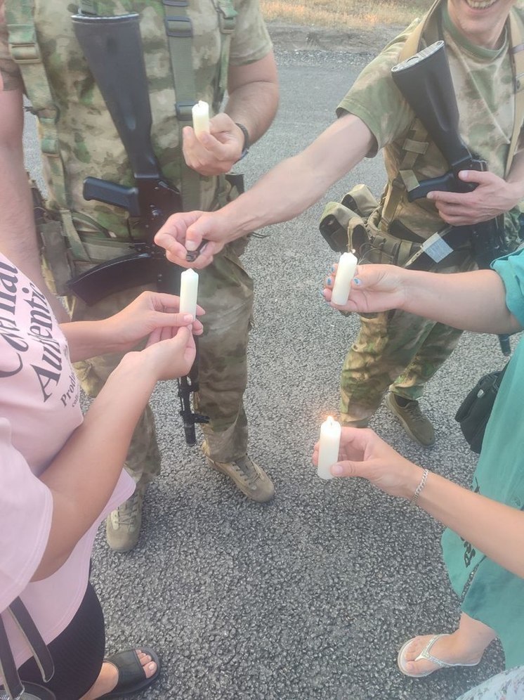 В селе на Херсонщине зажгли «Свечу памяти»