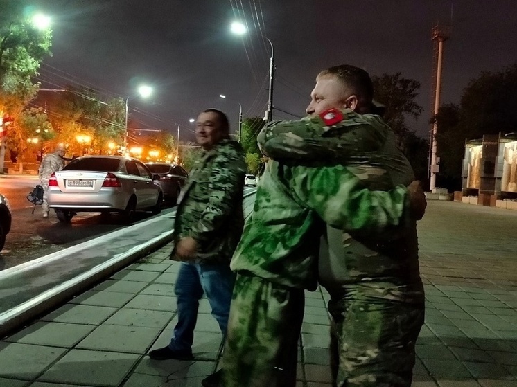 В Оренбург из зоны СВО вернулись казаки