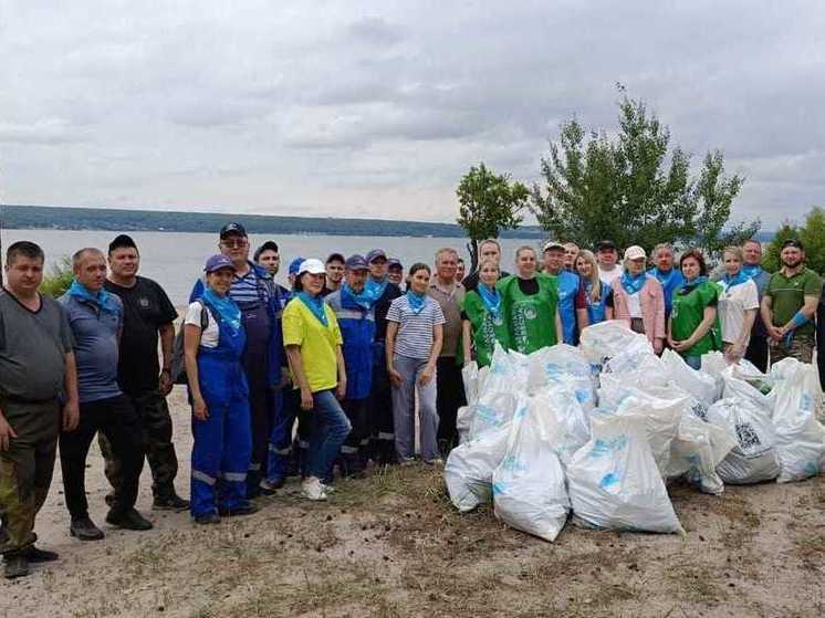Пензенцы очистили 10 км Сурского водохранилища от мусора