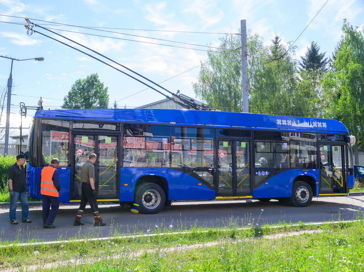 В Йошкар-Олу прибыл первый из пяти новых троллейбусов на автономном ходу