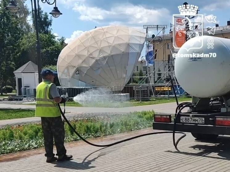 50 кубометров воды ежедневно используют в Томске для полива растений