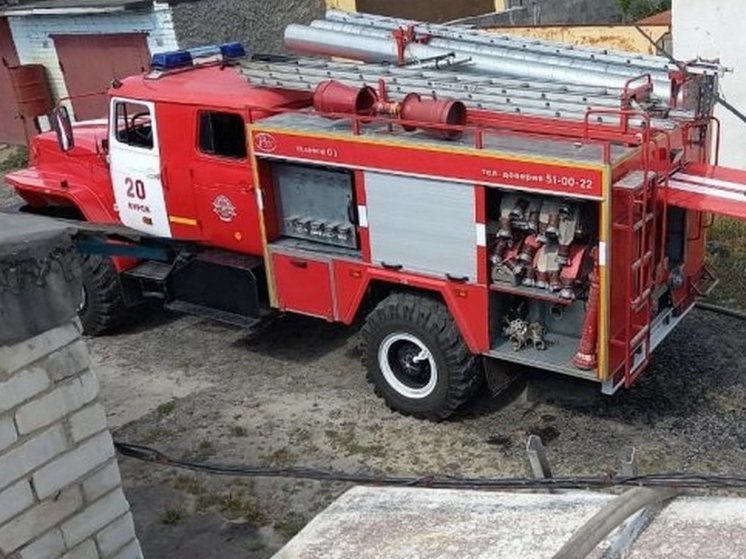 В Курске в результате пожара пострадал 53-летний водитель автомобиля «Газель»
