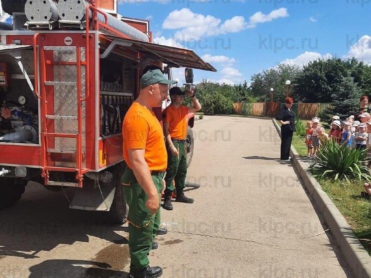 В Краснодарском крае огнеборцы рассказали детям, как не допустить лесных пожаров